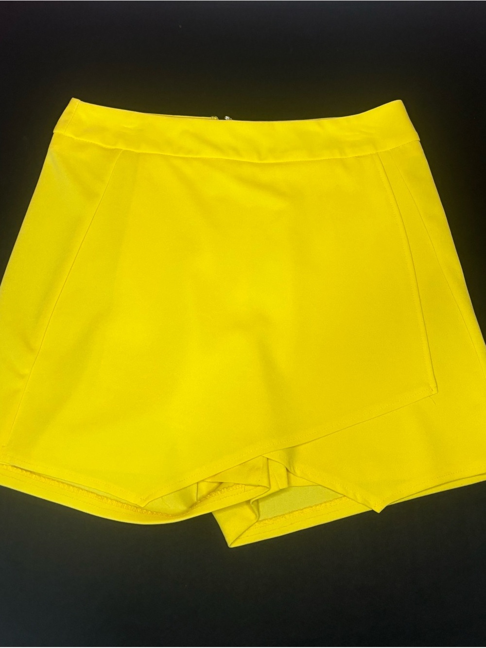 Ashley Stewart Sunny Yellow High-Waist Skort